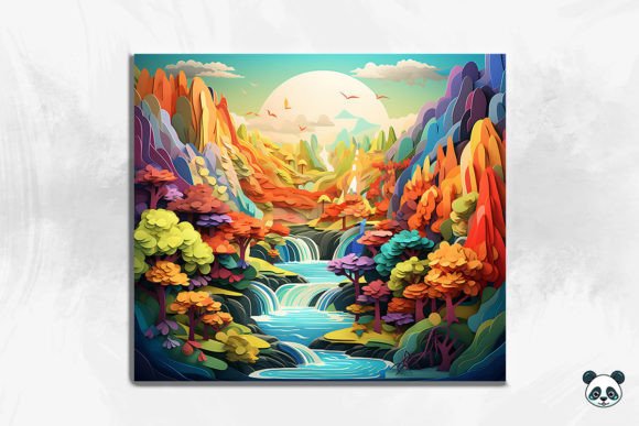 3D Enchanting Waterfall Cracked Hole 3: A Detailed Overview