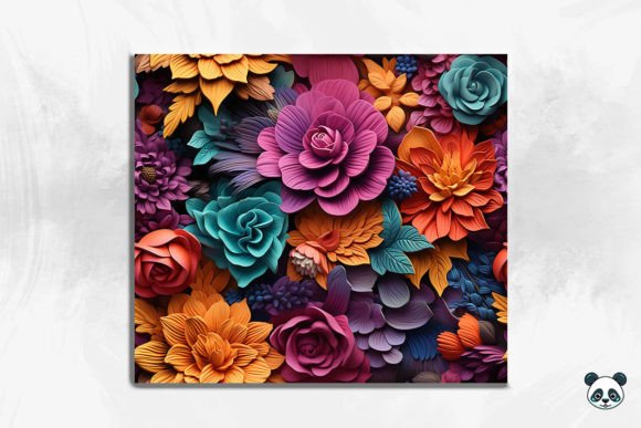 3D Floral Seamless Pattern: A Versatile Design for Modern Creativity