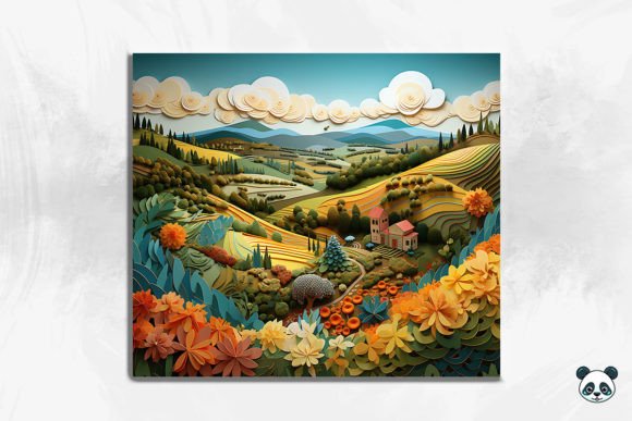 3D Rustic Countryside Cracked Hole 11: A Unique Design for Creative Projects