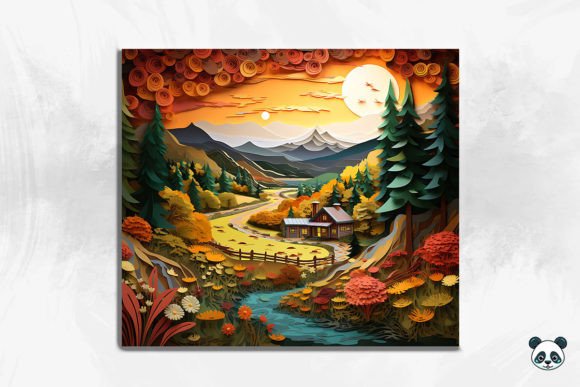 3D Rustic Countryside Cracked Hole 2: A Unique Design for Sublimation Printing