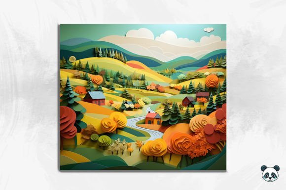 3D Rustic Countryside Cracked Hole 4