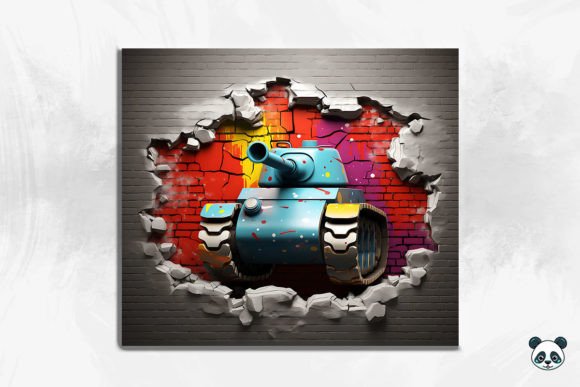 3D Tank Cracked Hole Tumbler 2: A Bold Visual Statement