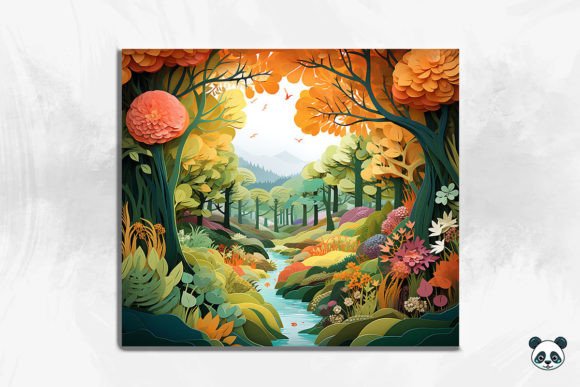 3D Tranquil Forest Scene Cracked Hole 19: A Digital Design for Creative Projects