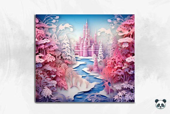 3D Winter Wonderland Tumbler Wrap: A Creative Solution for Custom Sublimation Designs