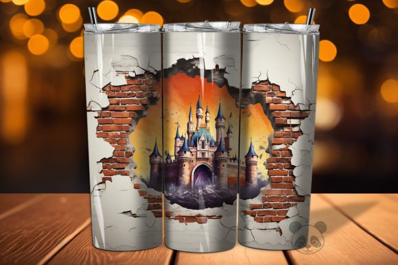 Evaluating the 3D Castle Cracked Hole Tumbler 10 Design for Sublimation Projects