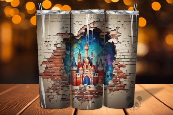Strategic Application of the 3D Castle Cracked Hole Tumbler 12 Design for Brand Differentiation