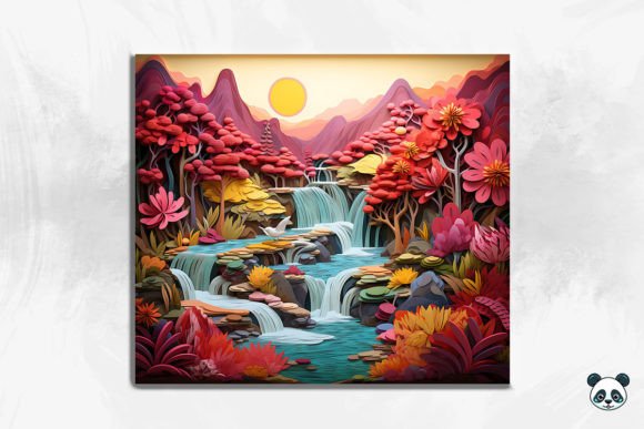 Understanding the 3D Enchanting Waterfall Cracked Hole 27 Design for Tumbler Sublimation
