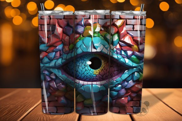 Unleashing Creativity with the 3D Dragon Eye Tumbler Wrap PNG