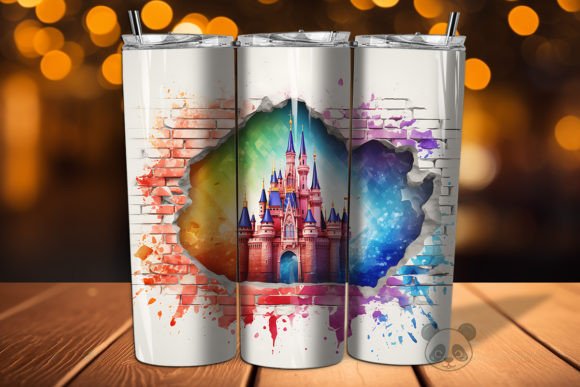 Unlocking Creativity with the 3D Castle Cracked Hole Tumbler 14 Design